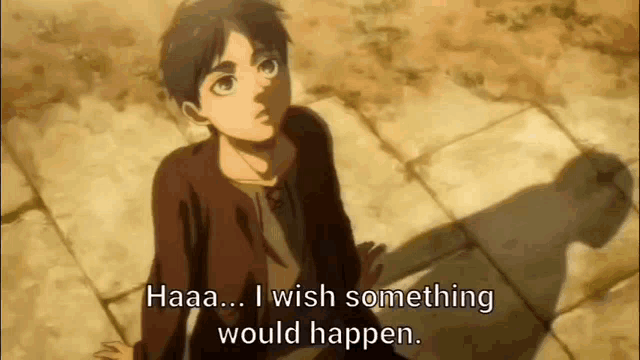 Eren Bored GIF