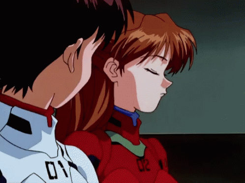 Evangelion Smug GIF
