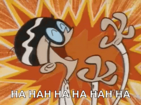Evil Laugh Mandark GIF