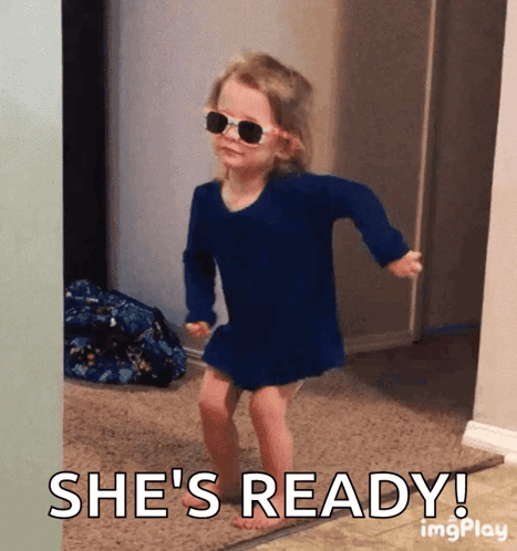 Excited Little Girl GIF