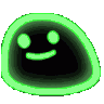 Excited Rainbow Blob Sticker