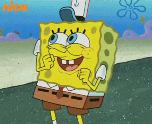 Excited Spongebob GIF