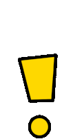 Exclamation Point Jumping Sticker