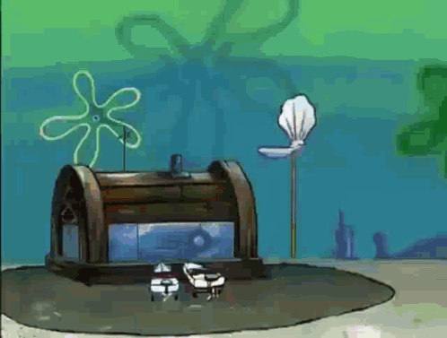 Explosion Krusty Krab GIF