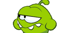Eye Roll Om Nom Sticker