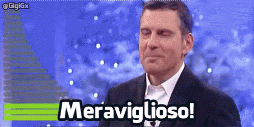 Fabrizio Frizzi Meraviglioso Fantastico Applauso Bravo Bravissimo Brava Bravissima Applausi Evviva GIF