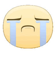Facebook Meep Emoji Crying Sticker