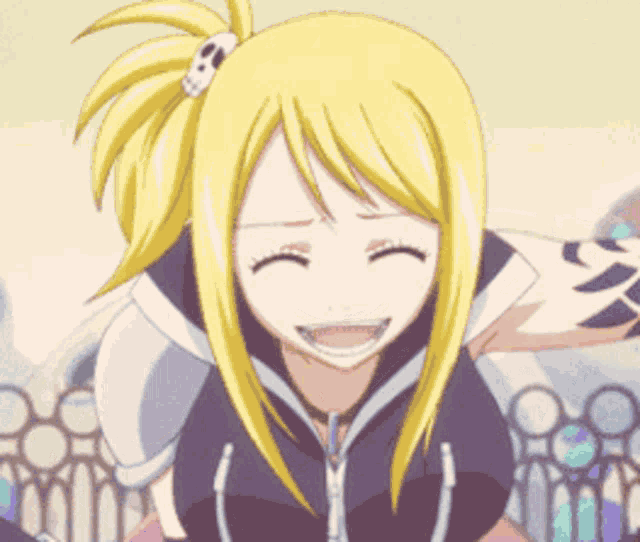 Fairy Tail Laughing Hysterically GIF