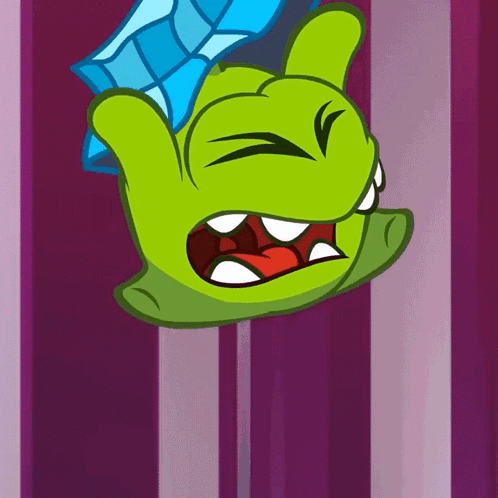 Falling Om Nom GIF