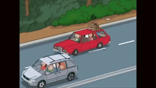 Family Guy Car Crash GIF
