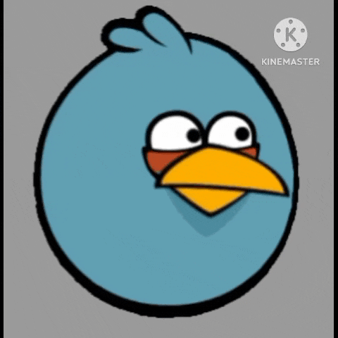 Fat Blue Bird Ztar GIF