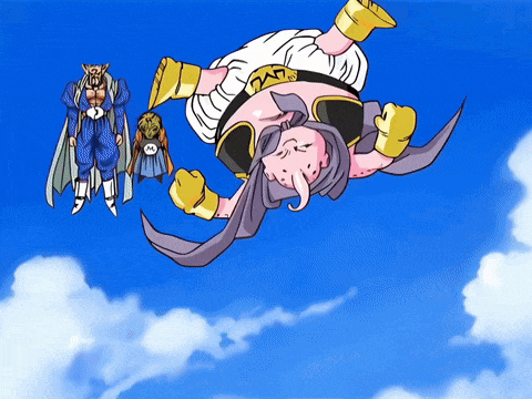 Fat Buu Kid Buu GIF