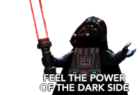 Feel The Power Of The Dark Side Darth Vader Sticker