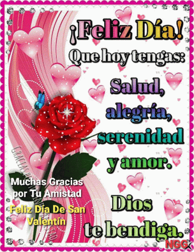 Feliz Dia De San Valentín Rose GIF