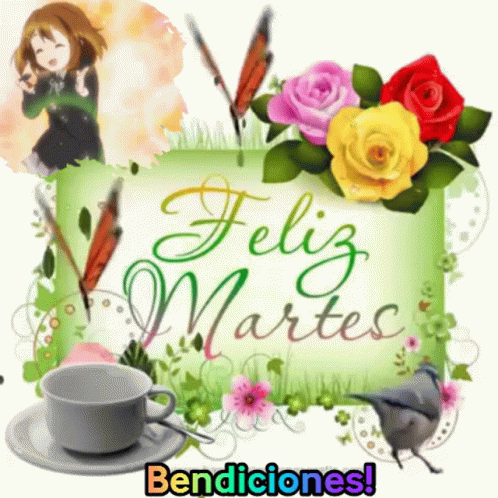 Feliz Martes Bendiciones GIF
