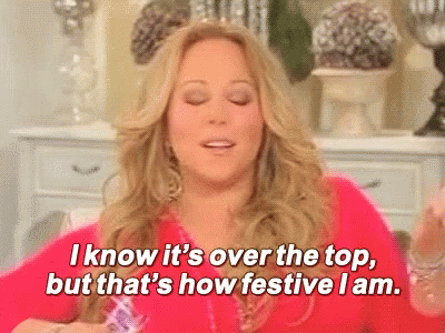 Festive Mariah Carey GIF