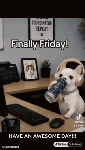 Finally Friday Dog Friday Alani GIF