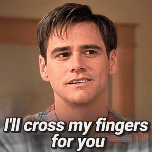 Fingers Crossed Good Luck GIF