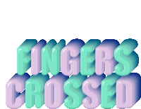 Fingers Crossed I Hope So Sticker