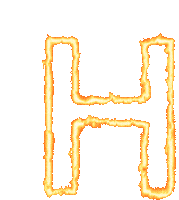 Firing Alphabet H Sticker