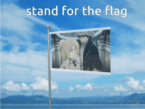 Flag Blue Exorcist GIF