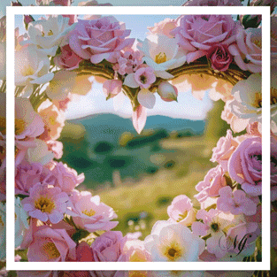 Flowers Flower Heart GIF
