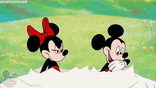 Flowers Mickey Mouse GIF