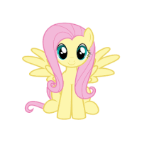 Fluttershy Cube Sticker