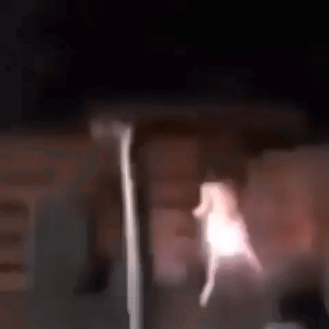 Flying Doll With Fireworks GIF
