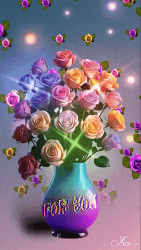 For You Bouquet De Fleurs GIF