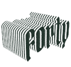Forty Spin Sticker