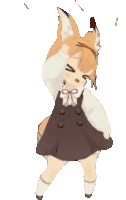 Fox Girl Sticker