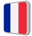 France Flag Square Sticker