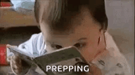Frantic Studying GIF