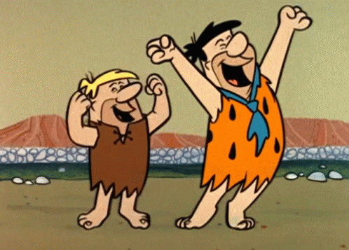 Fred Flintstone Barney Rubble GIF