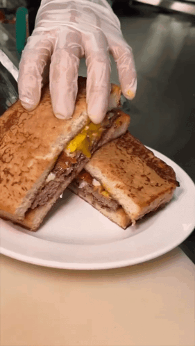 French Toast Burger Breakfast GIF