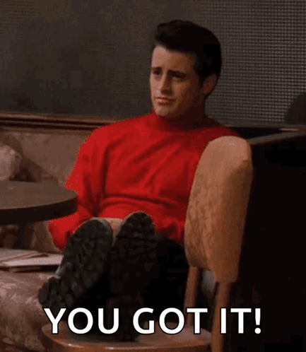 Friends Joey Tribbiani GIF