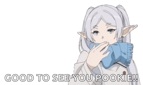 Frieren Blow Kiss GIF