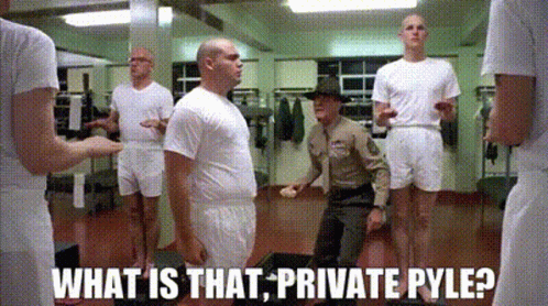Full Metal Jacket Sergeant Hartman GIF