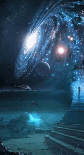 Galaxy Water GIF