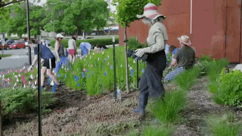 Gardeners At A University GIF