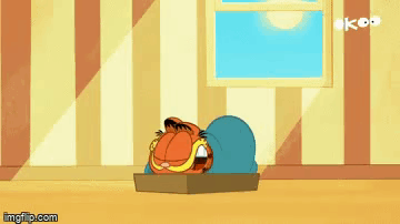 Garfield Sleepwalk GIF
