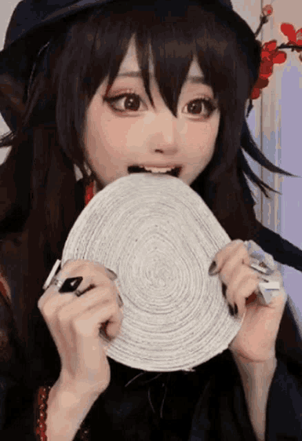 Genshin Impact Hu Tao Anime Cosplay GIF