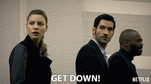 Get Down Duck And Cover GIF