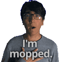 Get Mopped I Am Mopped Sticker