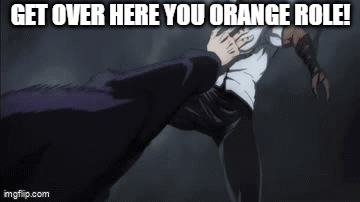 Get Over Here You Orange Role Gojo Throw GIF