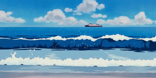 Ghibli Sea GIF