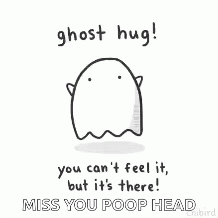 Ghost Hug You Cant Feel It But Its There GIF