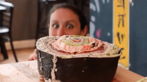 Giant Sushi Delicious GIF