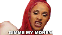 Gimme My Money Cardi B Sticker